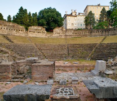 Roman Theater in Trieste, Italy