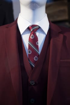 Photo of a male mannequin with clothes