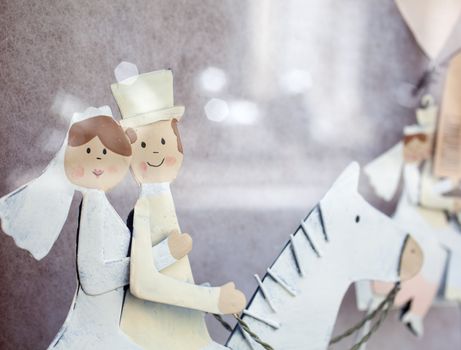 Photo of the Figurine married on horseback