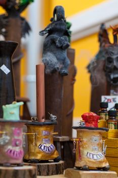 A lot of various scented Incense in a street market