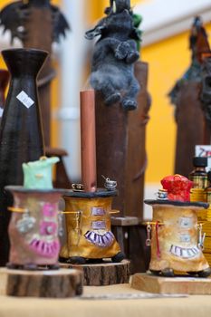 A lot of various scented Incense in a street market