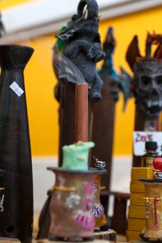 A lot of various scented Incense in a street market