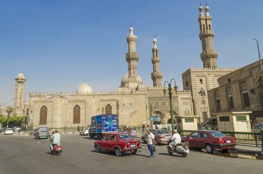 cairo old town in egypt mosque