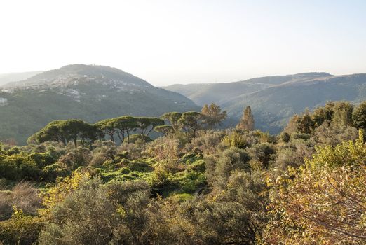 hills outside beirut in lebanon