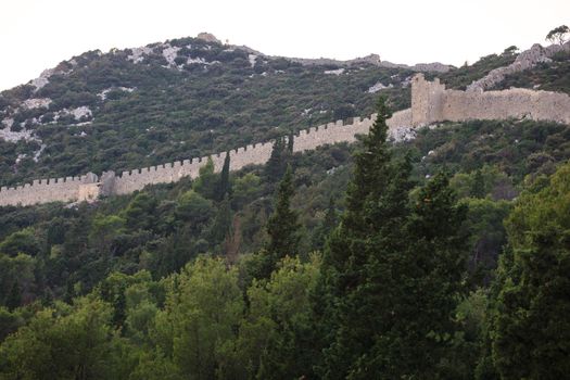 View of the Walls of Ston in Croatia