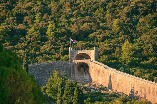 View of the Walls of Ston in Croatia
