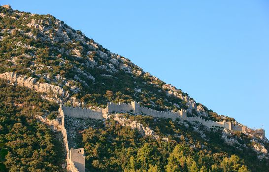 View of the Walls of Ston in Croatia