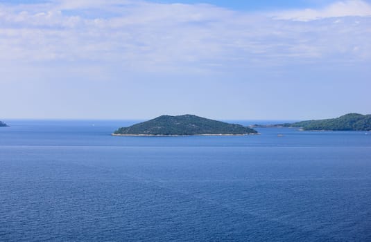 View of island in the adriatic sea, Croatia