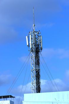 communication antenna tower. Barcelona. Spain