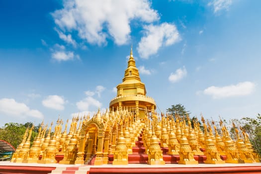 Pagoda in Wat-Sawangboon at Saraburi, Thailand