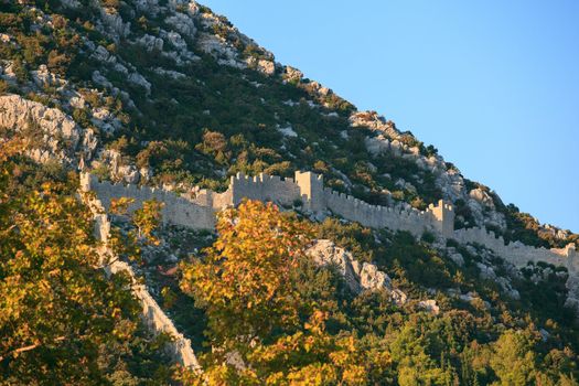 View of the Walls of Ston in Croatia