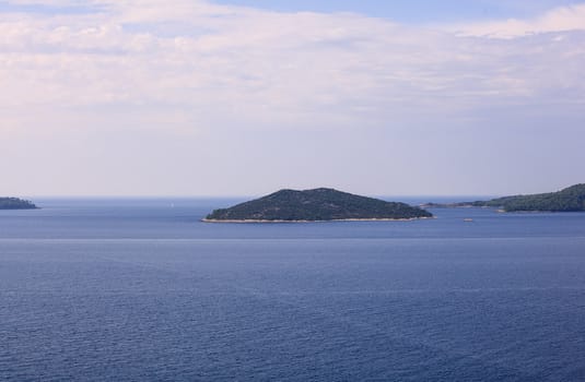 View of island in the adriatic sea, Croatia