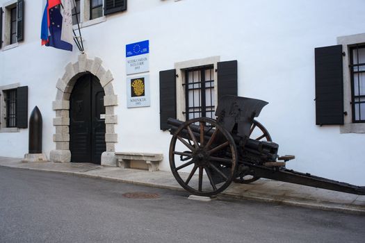 View of First world war museum in Kobarid, Slovenia