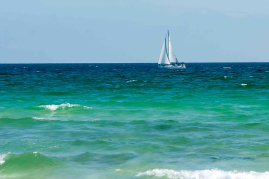 sail boat on ocean