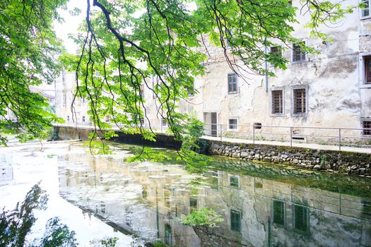 View of the Vipava river in Slovenia