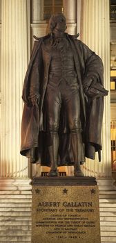 Albert Gallatin Statue, US Treasury Department Washington DC