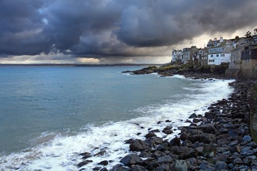 st ives harbor in south west cornwall england UK