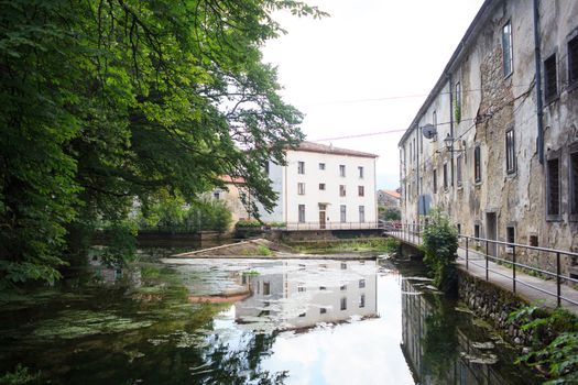 View of the Vipava river in Slovenia