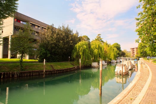 View of Taglio river, Cervignano - Italy
