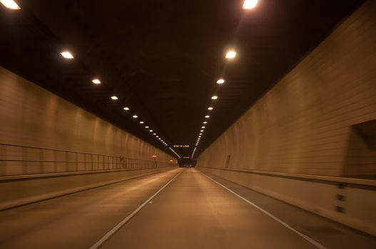 driving through virginia tunnel