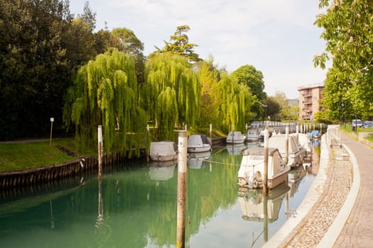 View of Taglio river, Cervignano - Italy