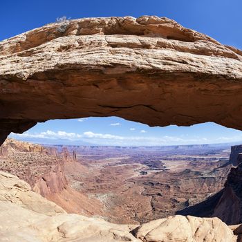 famous Mesa Arch, Canyonlands National Park, Utah , USA 