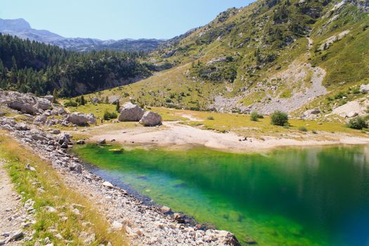View of krnsko lake in the summer, Slovenia - Europe
