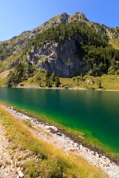 View of krnsko lake in the summer, Slovenia - Europe