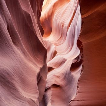 in the famous Antelope Canyon, Page, Arizona, USA 