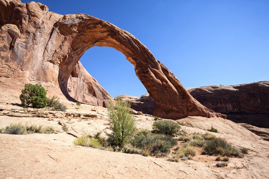 View of the famous Corona Arch, USA
