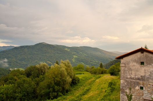 Stone house in the Soca Valley, Slovenia
