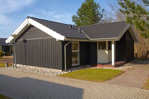  Modern style designed private wooden home summer house                              
