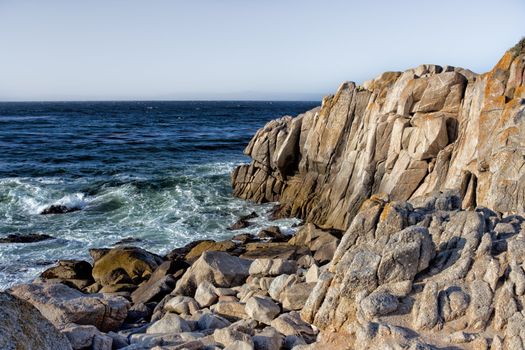 Ocean Waves at Lover's Point in Pacific Grove, California