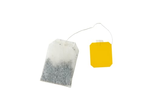 teabag isolated on white with clipping path