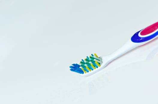 Toothbrush on a light background