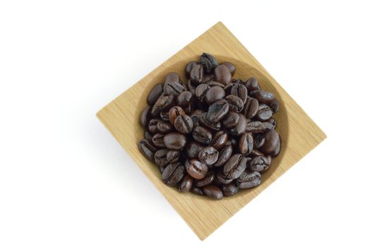 Coffee beans isolated on white background