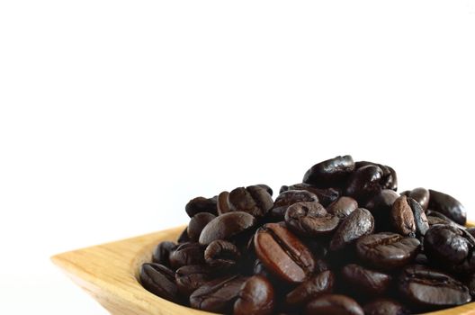 Coffee beans isolated on white background