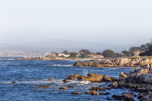 Ocean Waves at Lover's Point in Pacific Grove, California