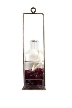 Oil lamp isolated on white