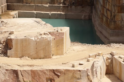 Detail of a marble quarry in Alentejo, Portugal