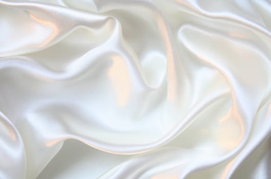 Smooth elegant white silk can use as background
