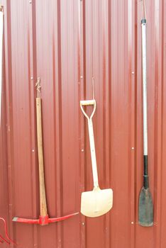 Various farming tools and equipments, taken outdoor