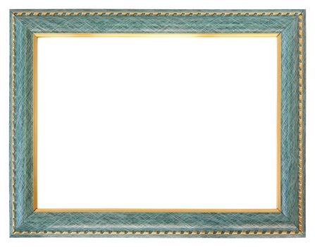 Gold frame isolated on white background