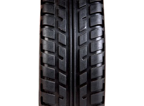 Tyre Closeup Isolated on the White Background