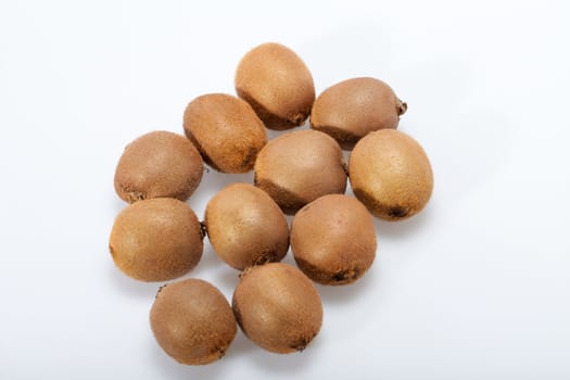 kiwi fruit isolated on white background 