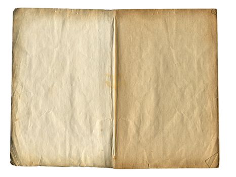 Pages of an Old Book Isolated On The White Background