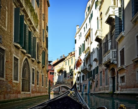 Beautiful water street - Grand Canal in Venice, Italy