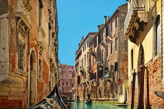 Beautiful water street - Grand Canal in Venice, Italy