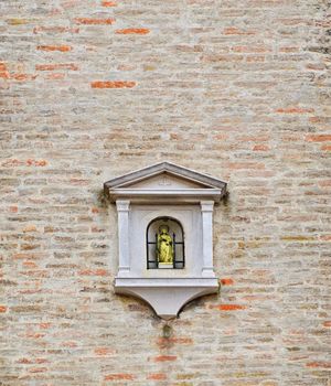 VENICE, ITALY architecture fragment Doge's Palace century . Palace was the residence of Doge of Venice.