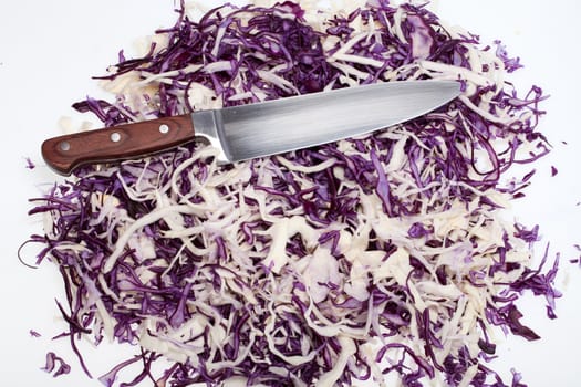 White and Red  Cabbage